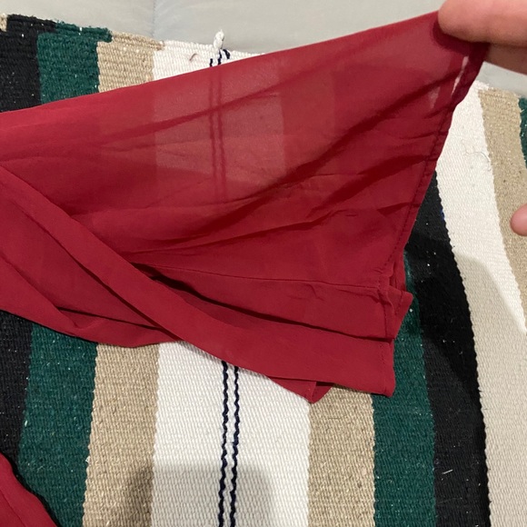 Flowy Red/Burgundy Dress - Picture 3 of 4